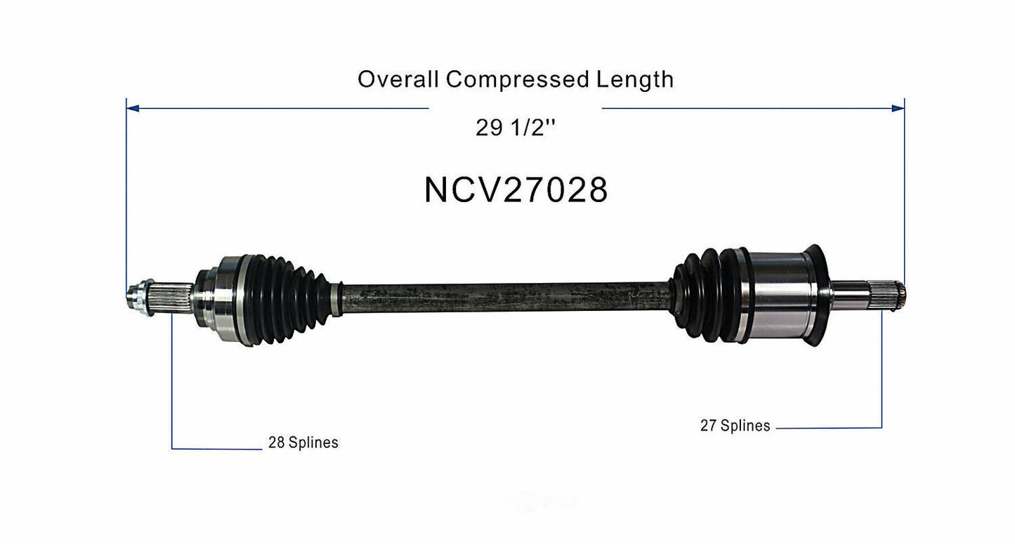 GSP North America NCV27028 CV Axle Assembly
