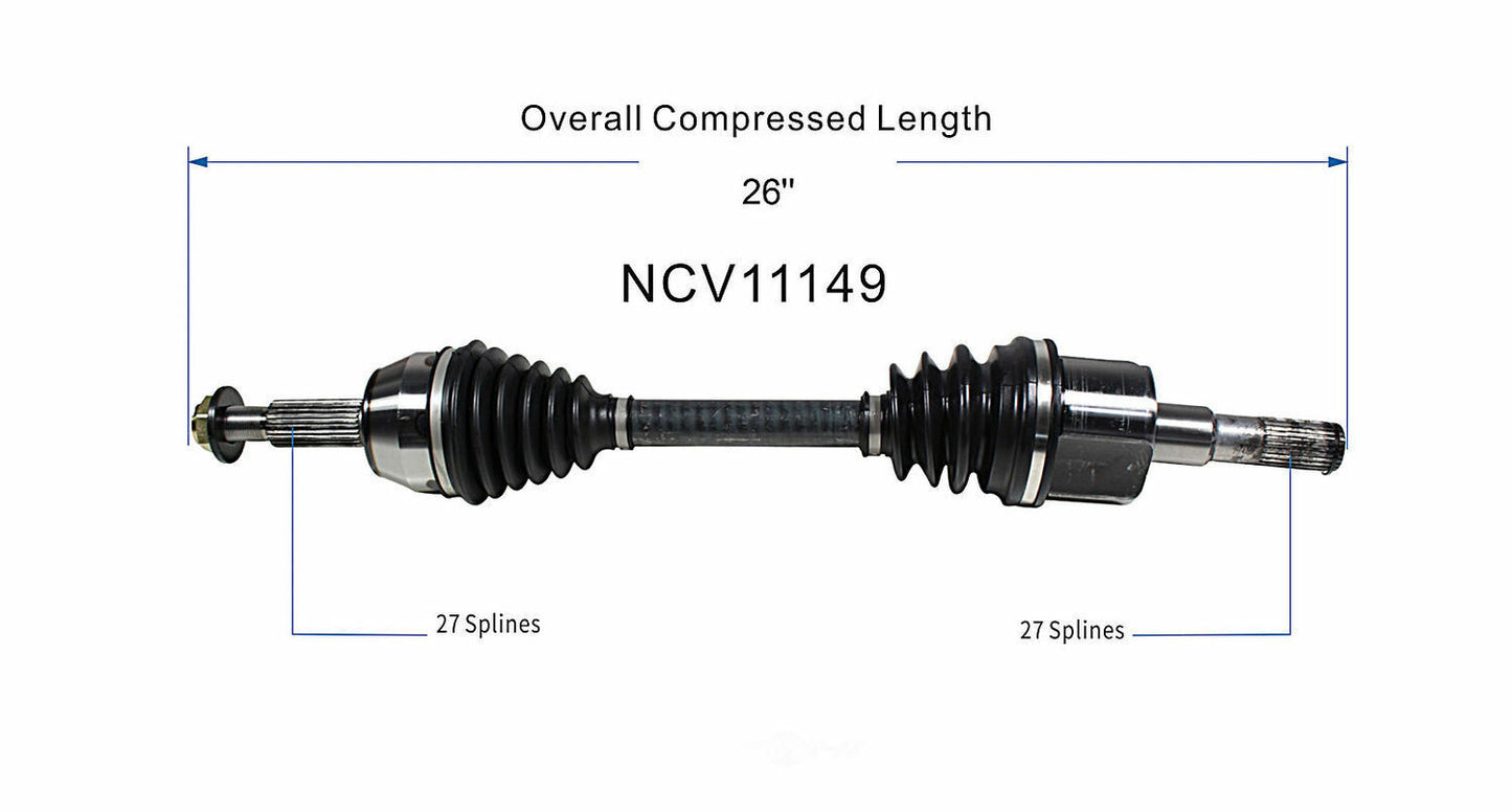 GSP North America NCV11149 CV Axle Assembly