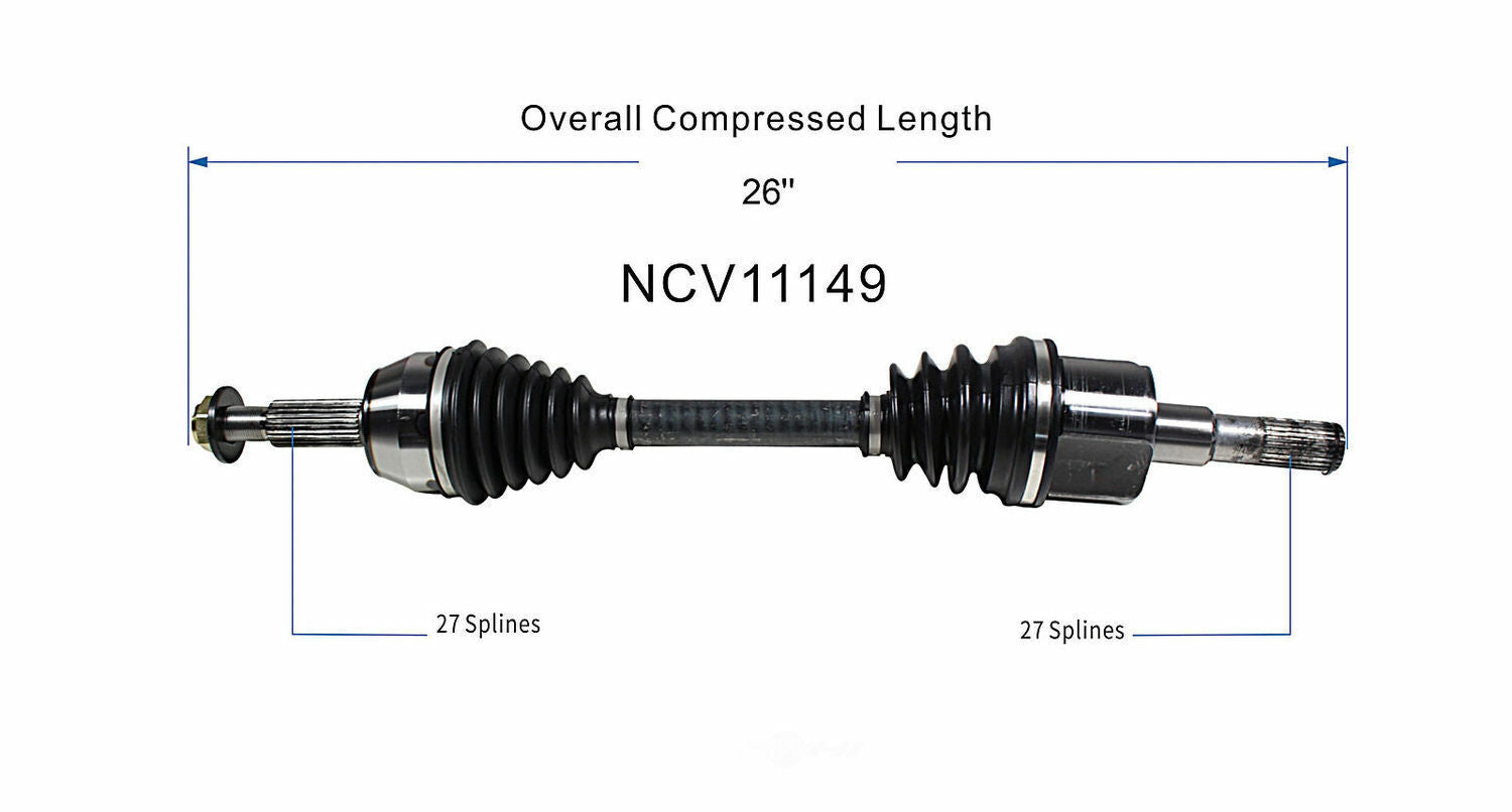 GSP North America NCV11149 CV Axle Assembly