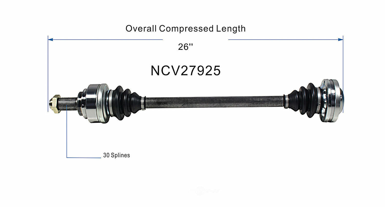 GSP North America NCV27925 CV Axle Assembly