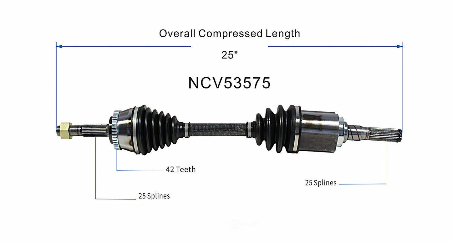 GSP North America NCV53575 CV Axle Assembly
