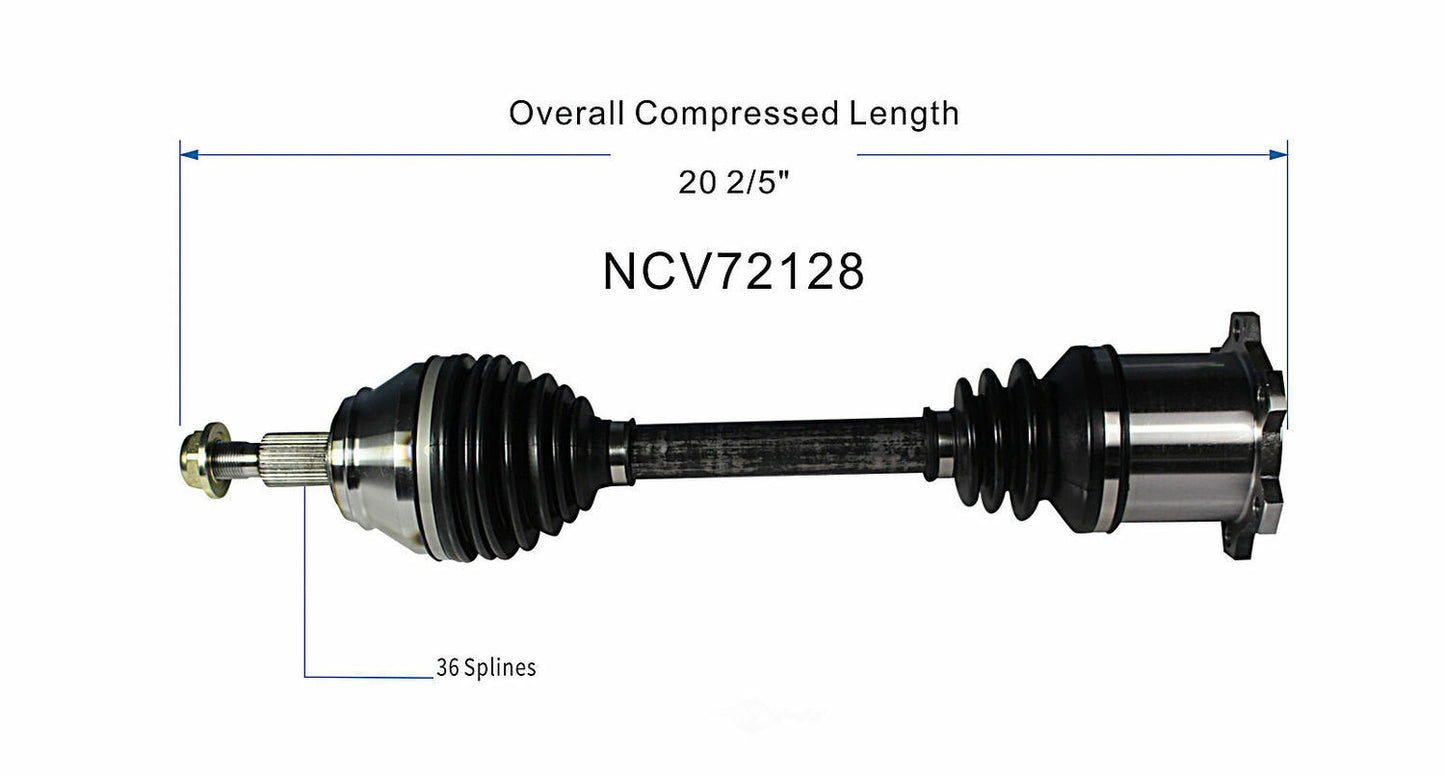 GSP North America NCV72128 CV Axle Assembly
