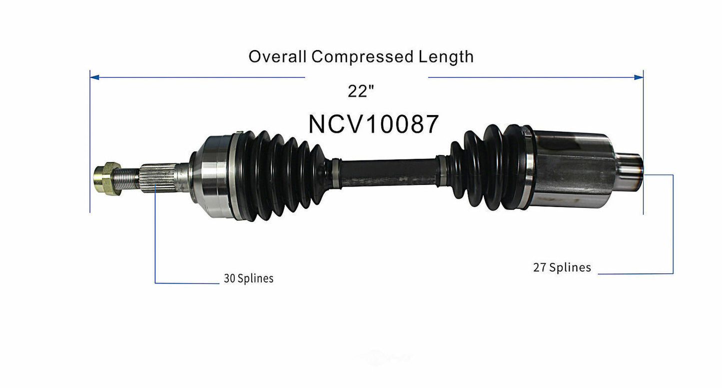 GSP North America NCV10087 CV Axle Assembly