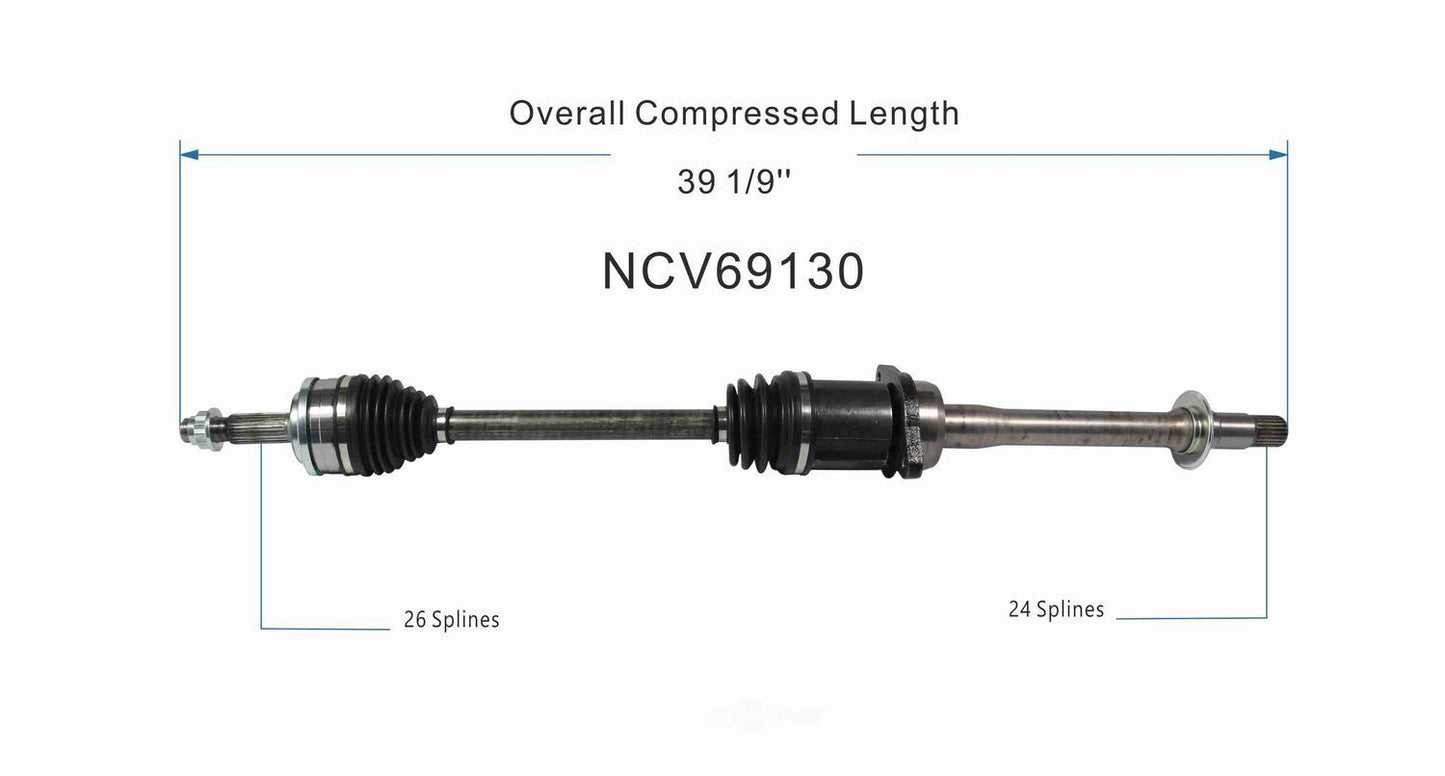 GSP North America NCV69130 CV Axle Assembly