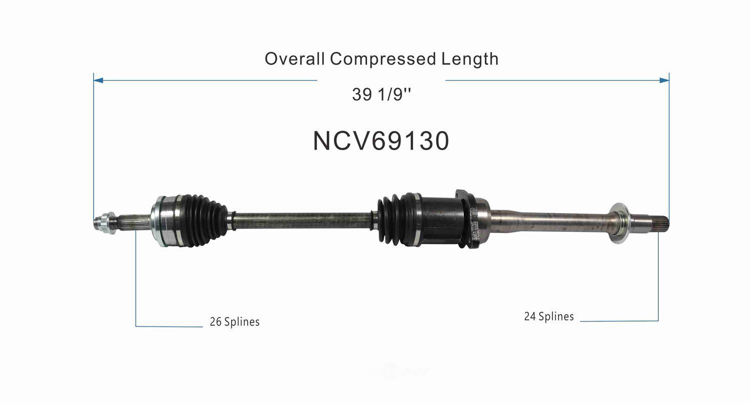 GSP North America NCV69130 CV Axle Assembly
