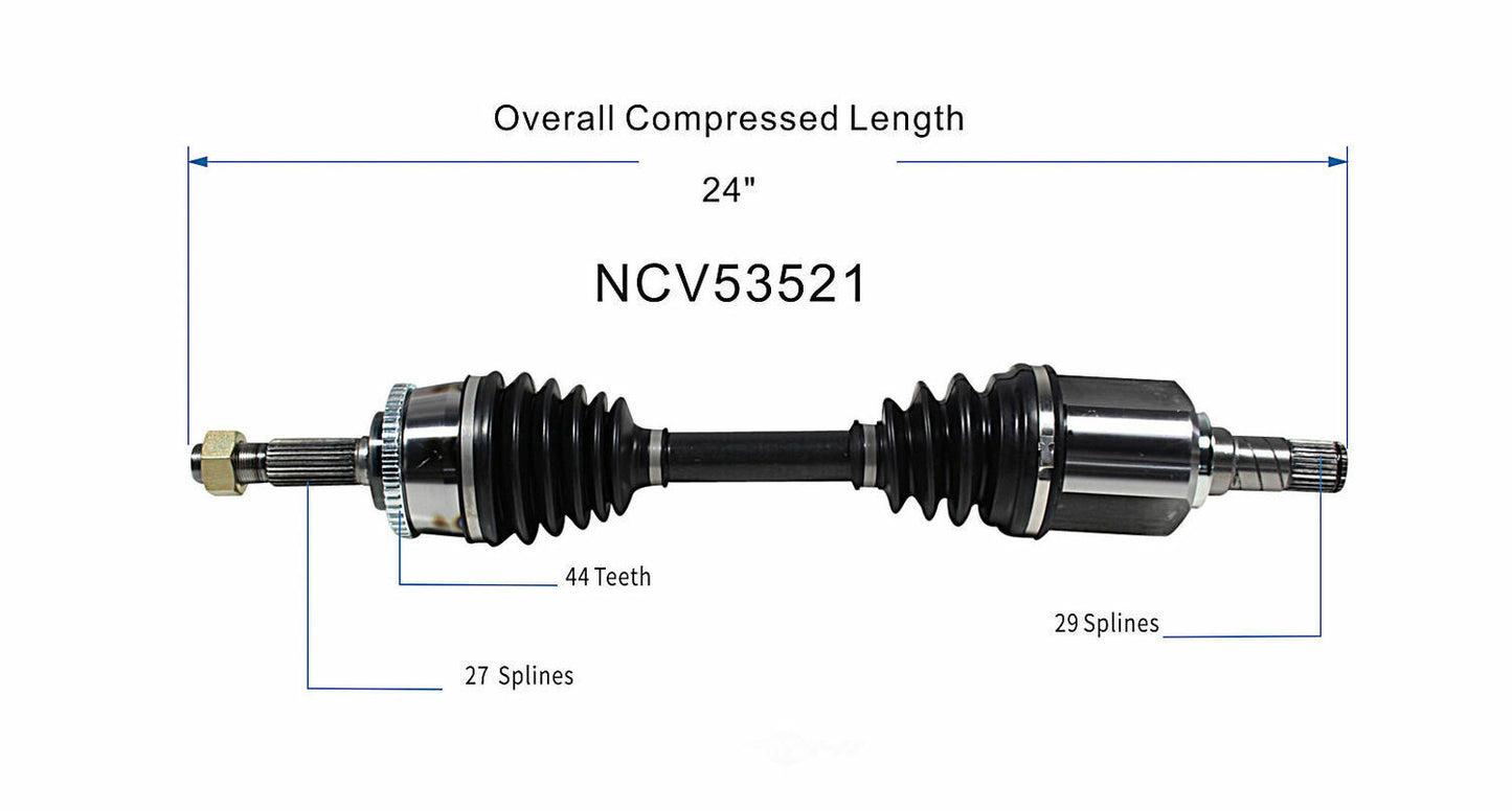 GSP North America NCV53521 CV Axle Assembly