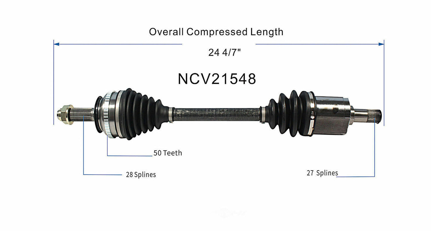 GSP North America NCV21548 CV Axle Assembly
