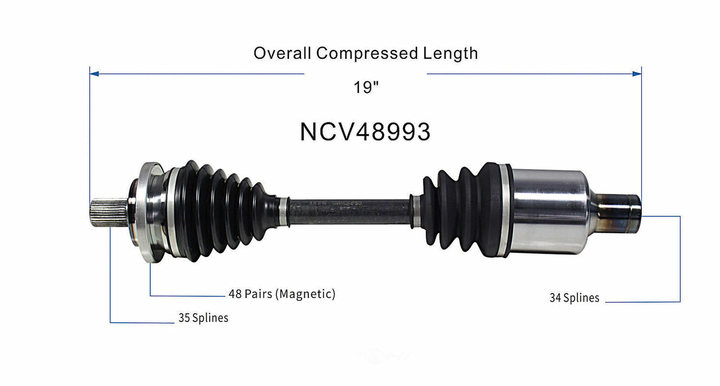 GSP North America NCV48993 CV Axle Assembly