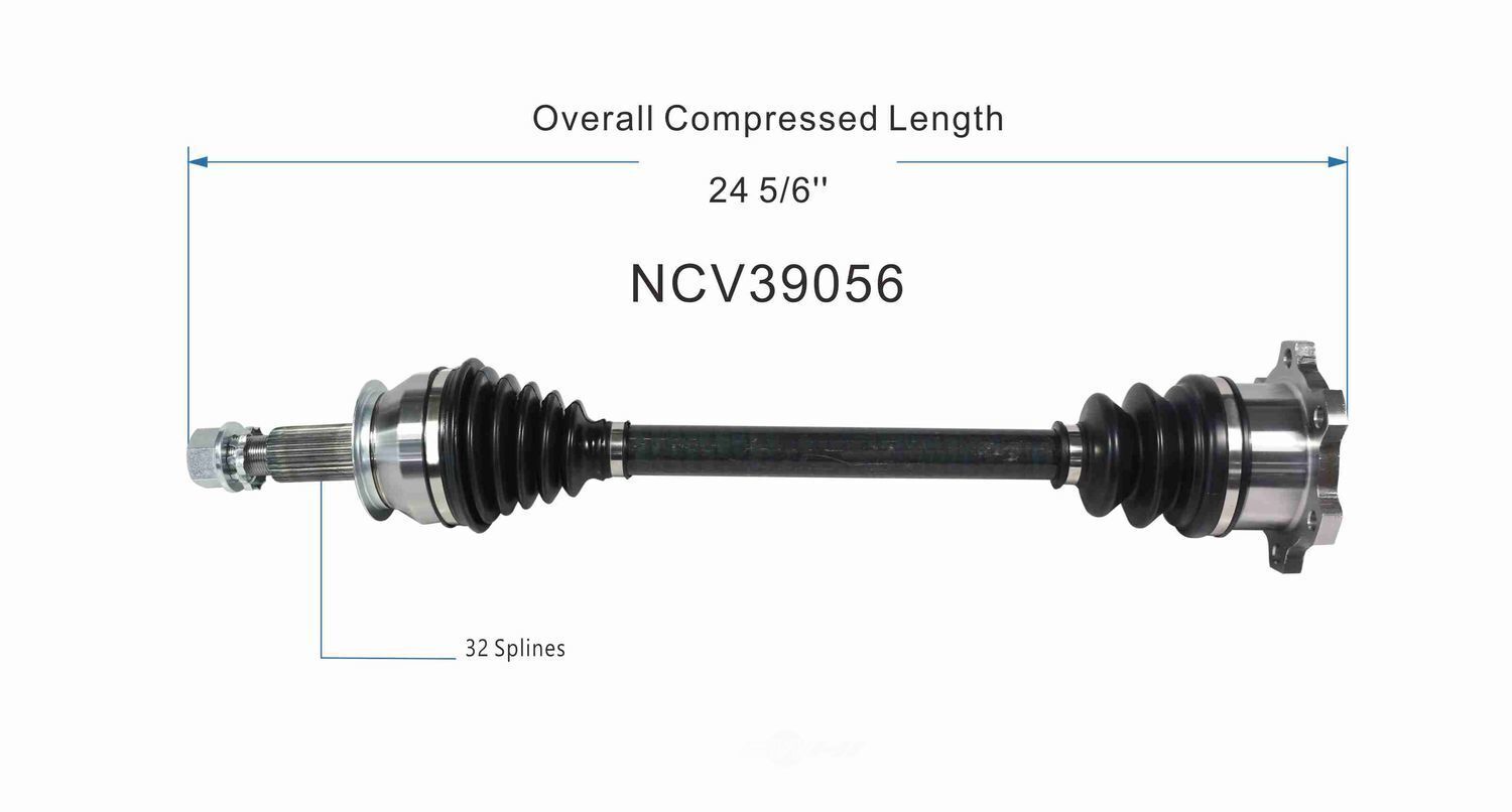GSP North America NCV39056 CV Axle Assembly