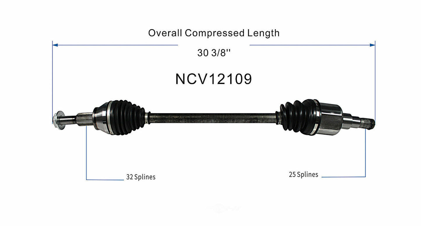GSP North America NCV12109 CV Axle Assembly