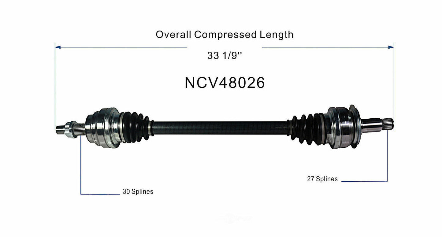 GSP North America NCV48026 CV Axle Assembly