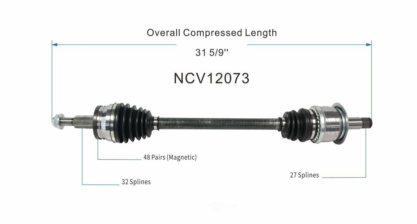 GSP North America NCV12073 CV Axle Assembly