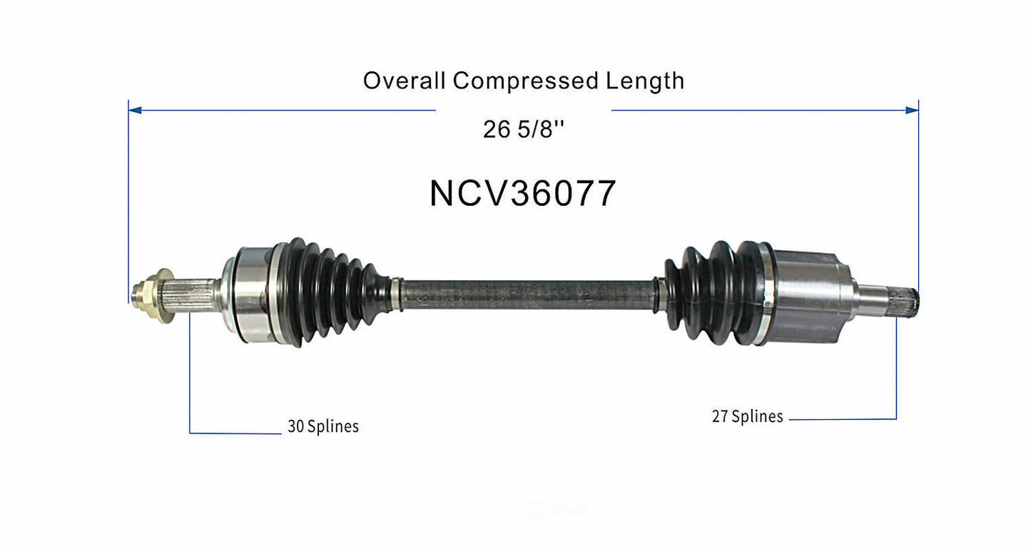 GSP North America NCV36077 CV Axle Assembly