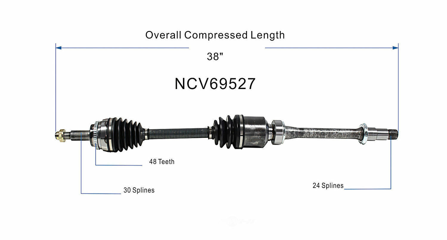 GSP North America NCV69527 CV Axle Assembly