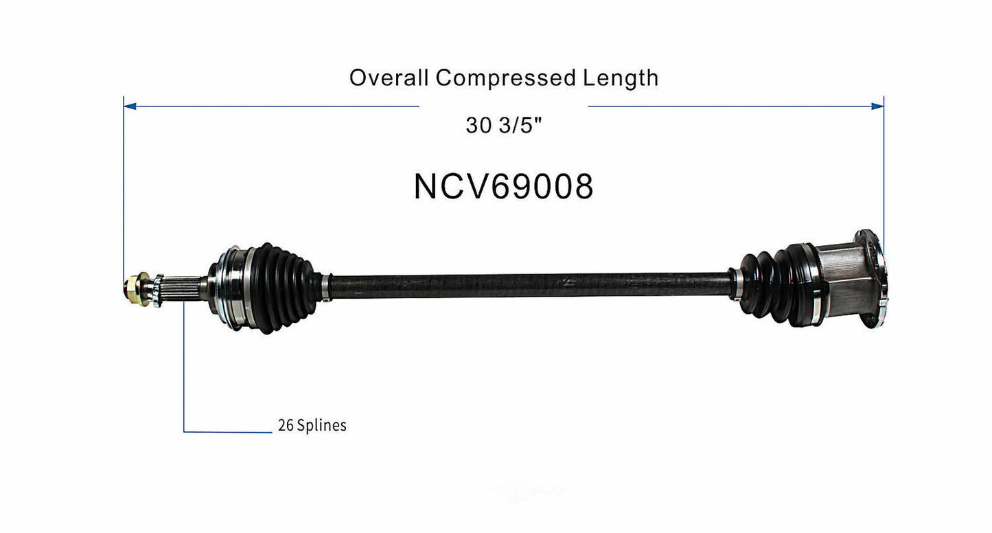 GSP North America NCV69008 CV Axle Assembly