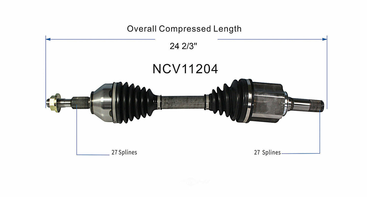 GSP North America NCV11204 CV Axle Assembly