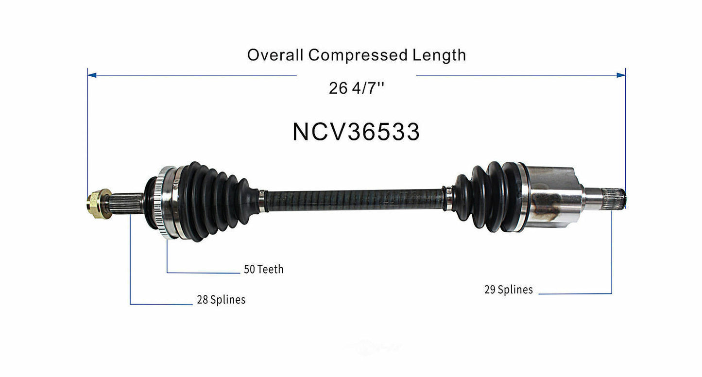 GSP North America NCV36533 CV Axle Assembly