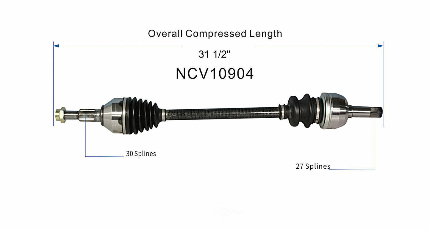 GSP North America NCV10904 CV Axle Assembly
