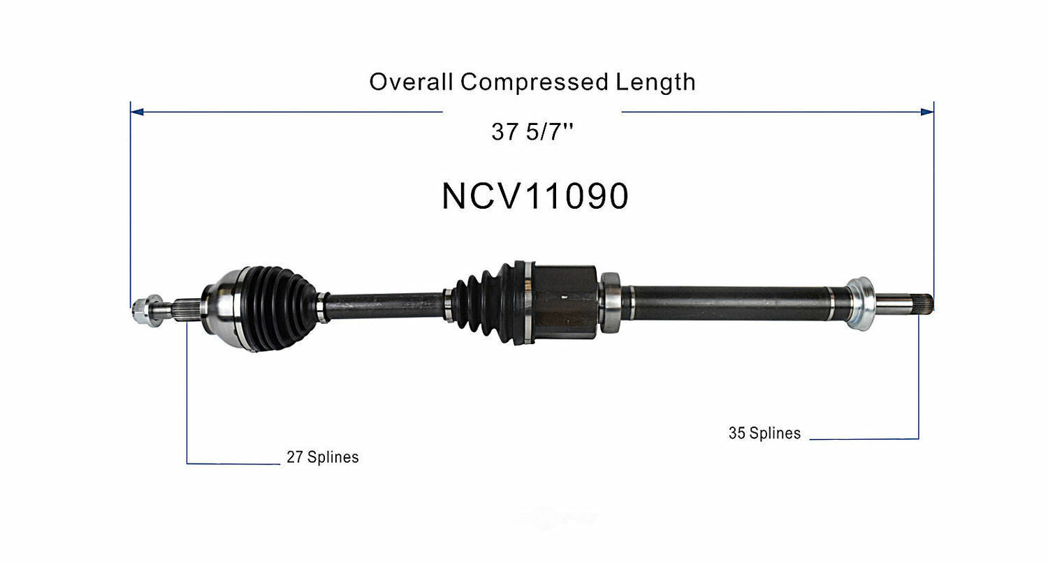 GSP North America NCV11090 CV Axle Assembly