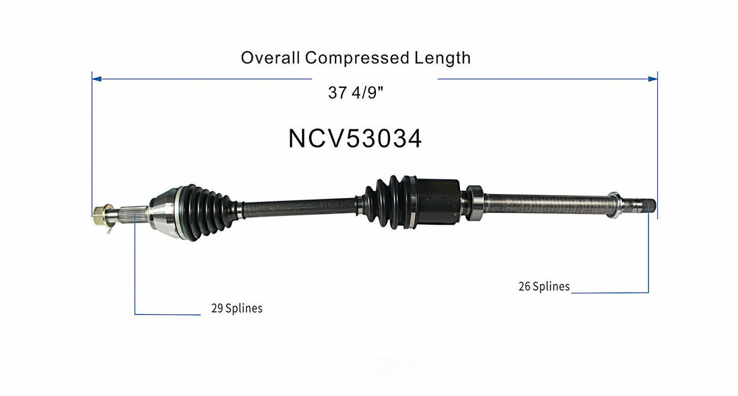 GSP North America NCV53034 CV Axle Assembly