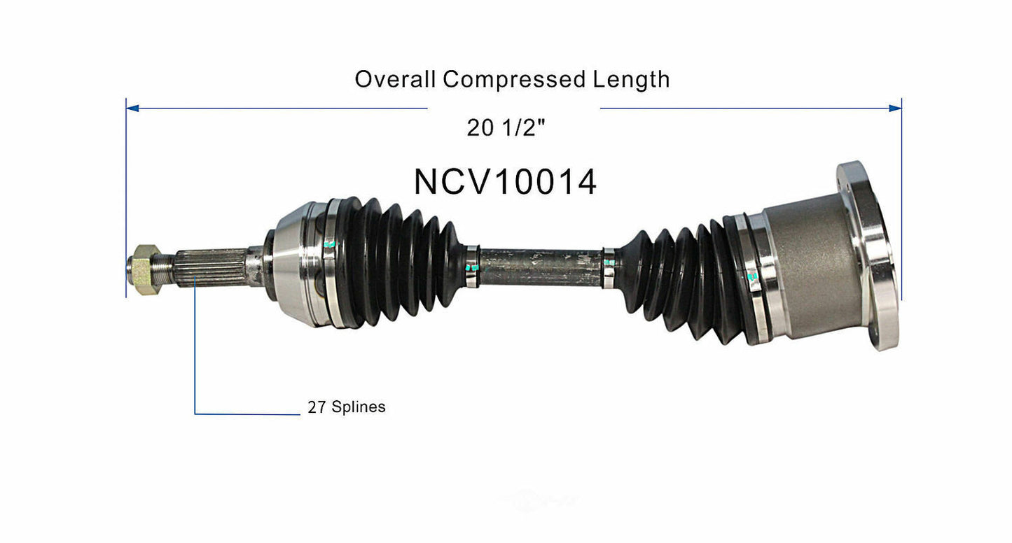 GSP North America NCV10014 CV Axle Assembly