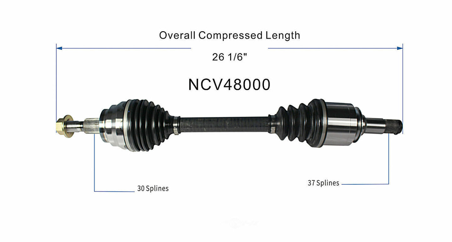 GSP North America NCV48000 CV Axle Assembly