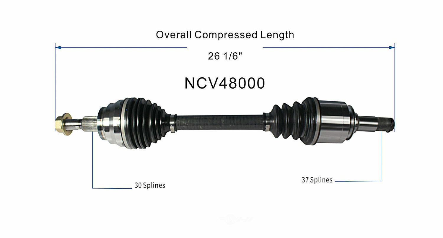 GSP North America NCV48000 CV Axle Assembly