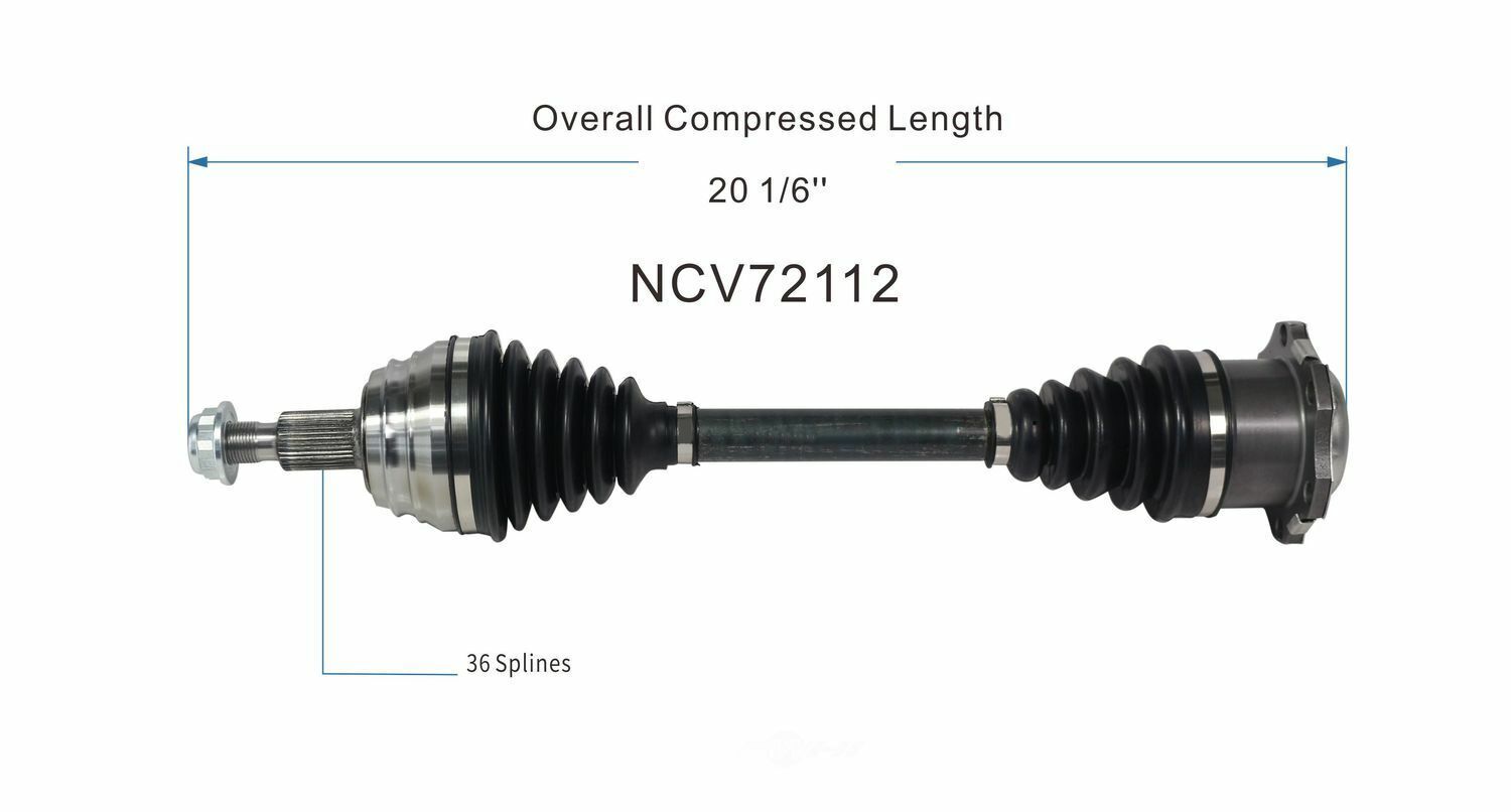 GSP North America NCV72112 CV Axle Assembly