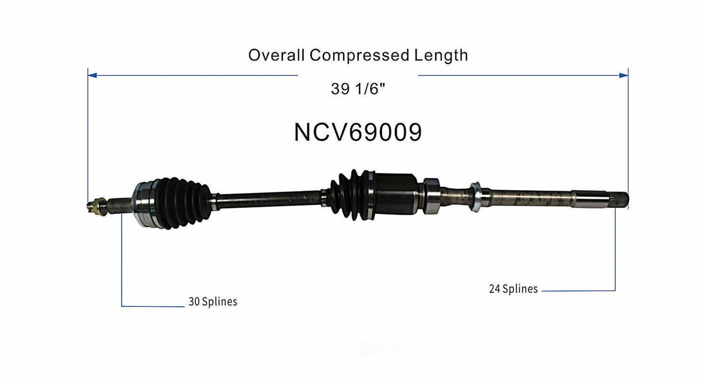 GSP North America NCV69009 CV Axle Assembly