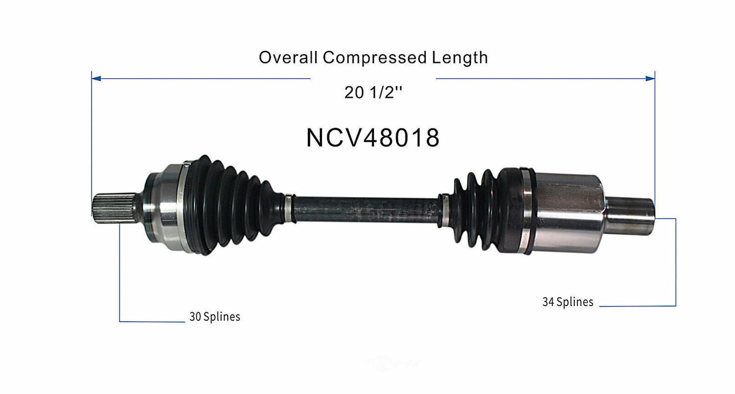 GSP North America NCV48018 CV Axle Assembly