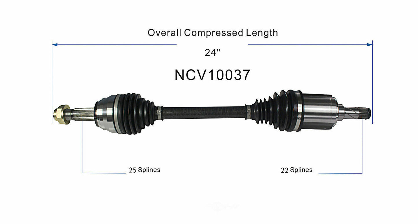 GSP North America NCV10037 CV Axle Assembly