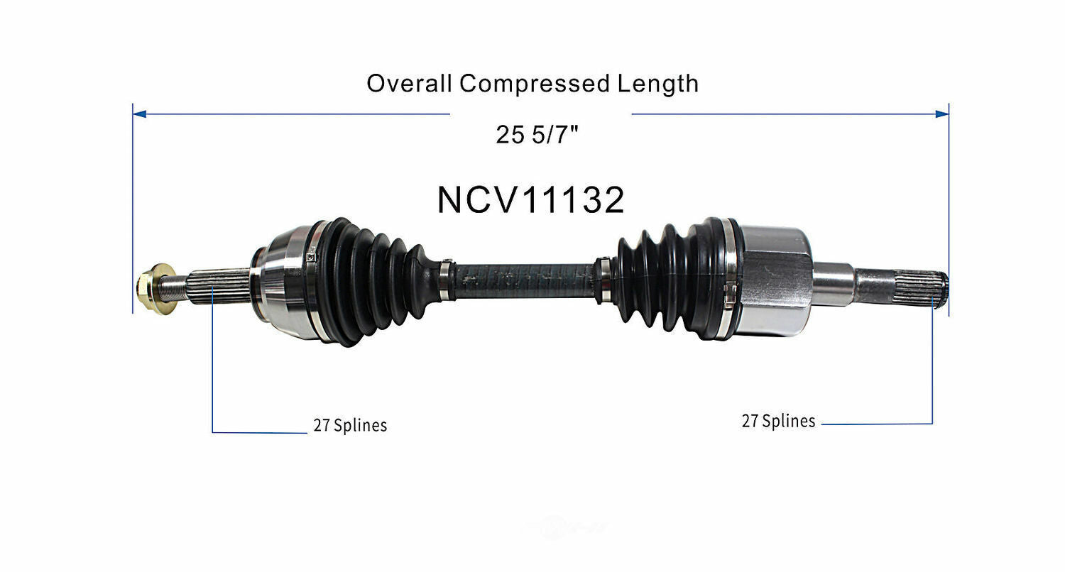 GSP North America NCV11132 CV Axle Assembly