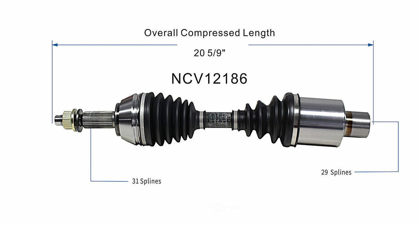 GSP North America NCV12186 CV Axle Assembly