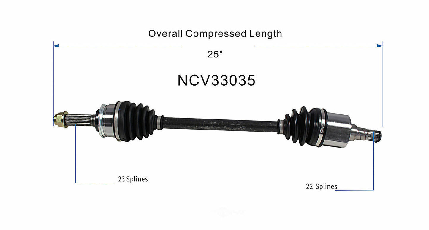 GSP North America NCV33035 CV Axle Assembly