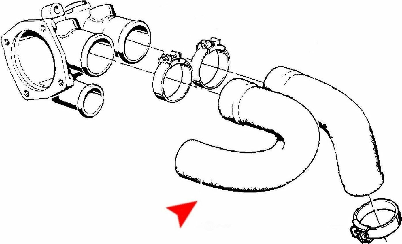 URO SHORT SKU URO-000660 Radiator Coolant Hose
