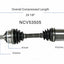 GSP North America NCV53505 CV Axle Assembly