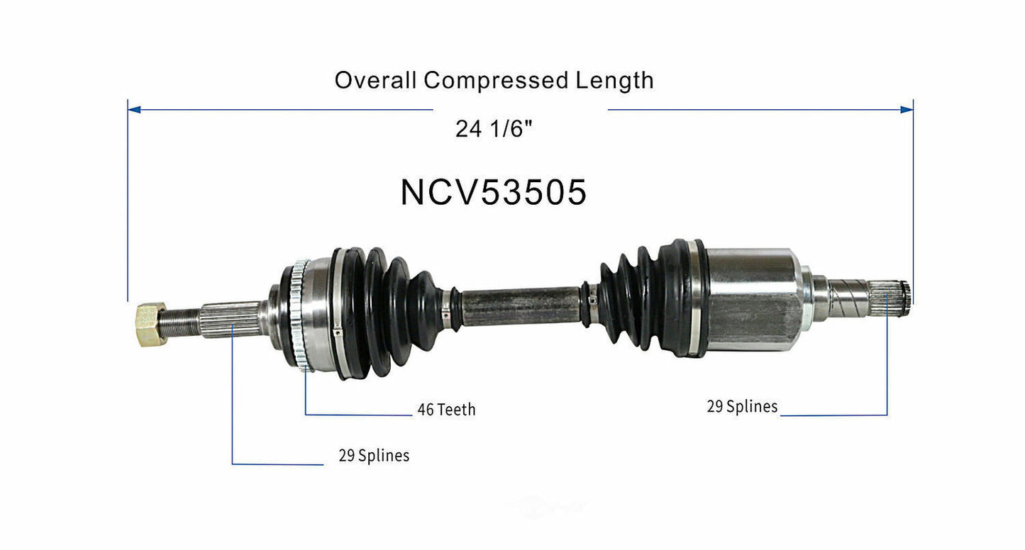 GSP North America NCV53505 CV Axle Assembly