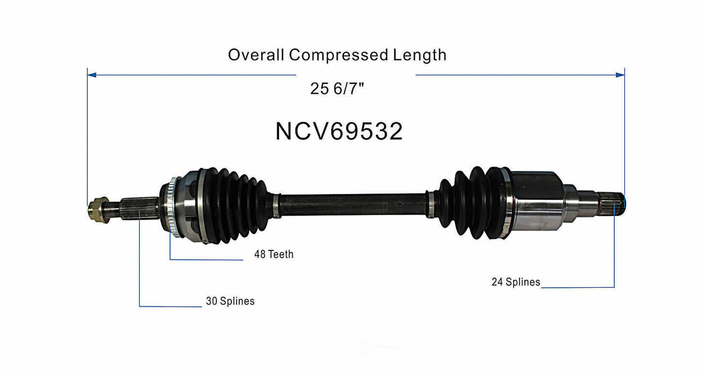 GSP North America NCV69532 CV Axle Assembly