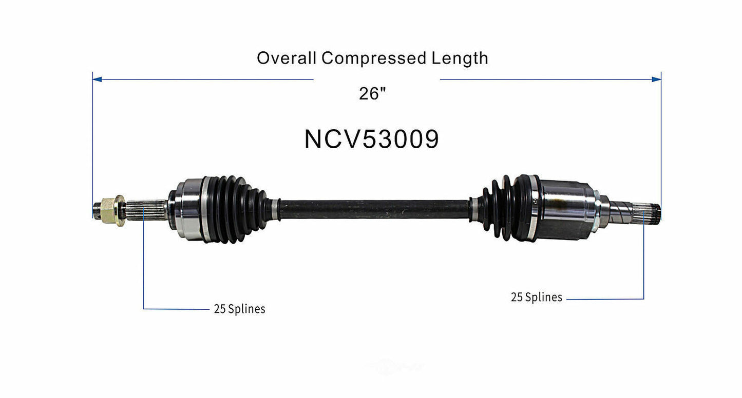 GSP North America NCV53009 CV Axle Assembly