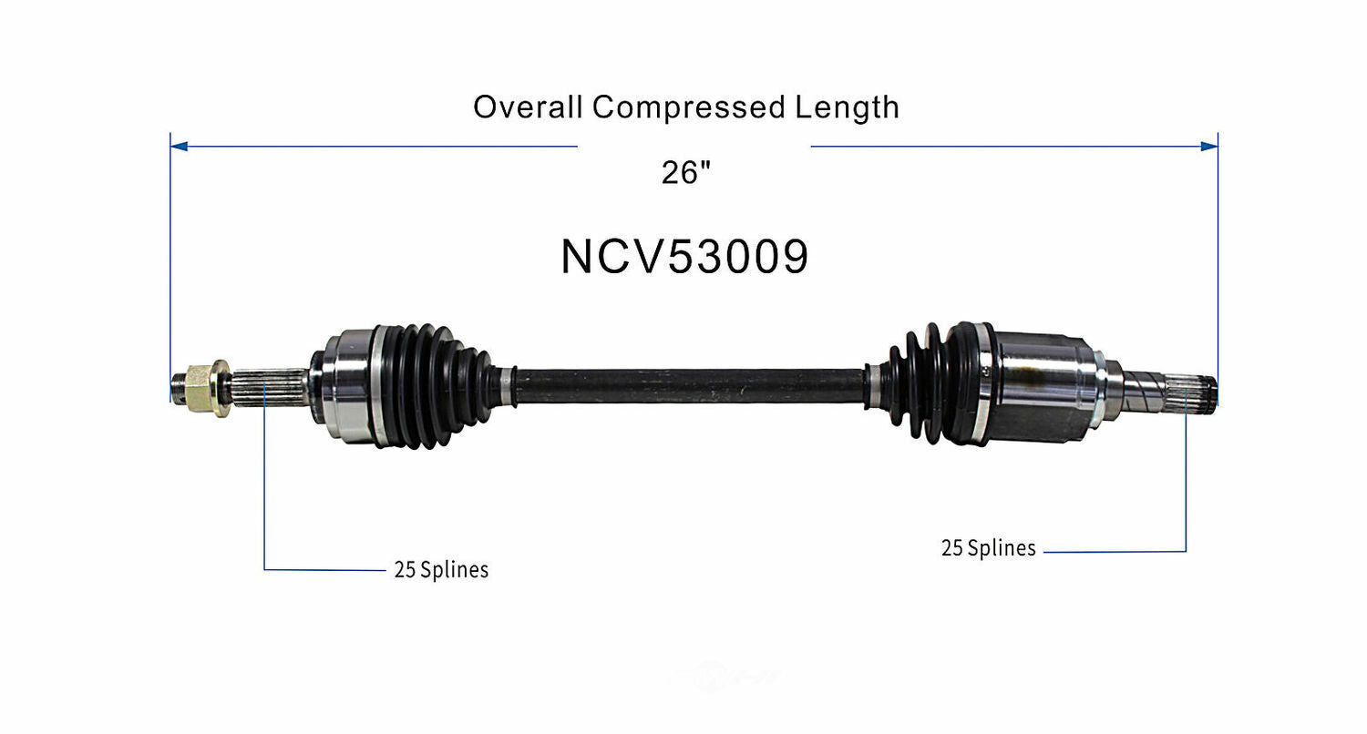 GSP North America NCV53009 CV Axle Assembly
