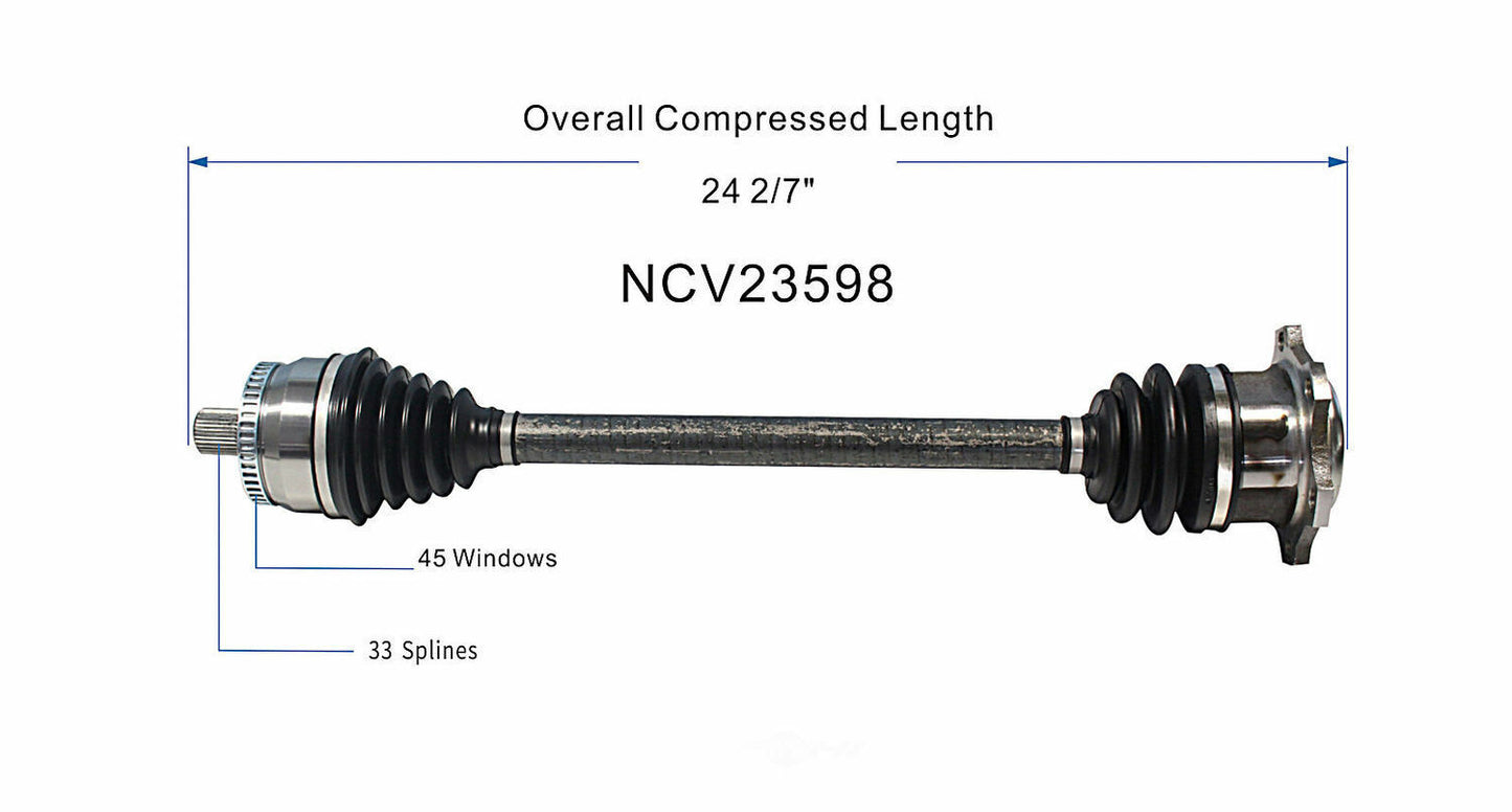 GSP North America NCV23598 CV Axle Assembly