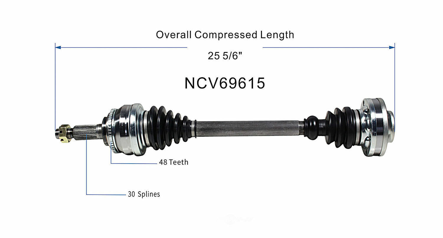 GSP North America NCV69615 CV Axle Assembly