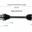 GSP North America NCV37514 CV Axle Assembly