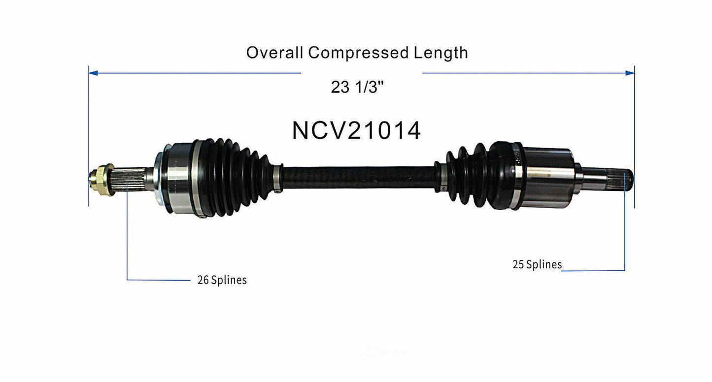 GSP North America NCV21014 CV Axle Assembly