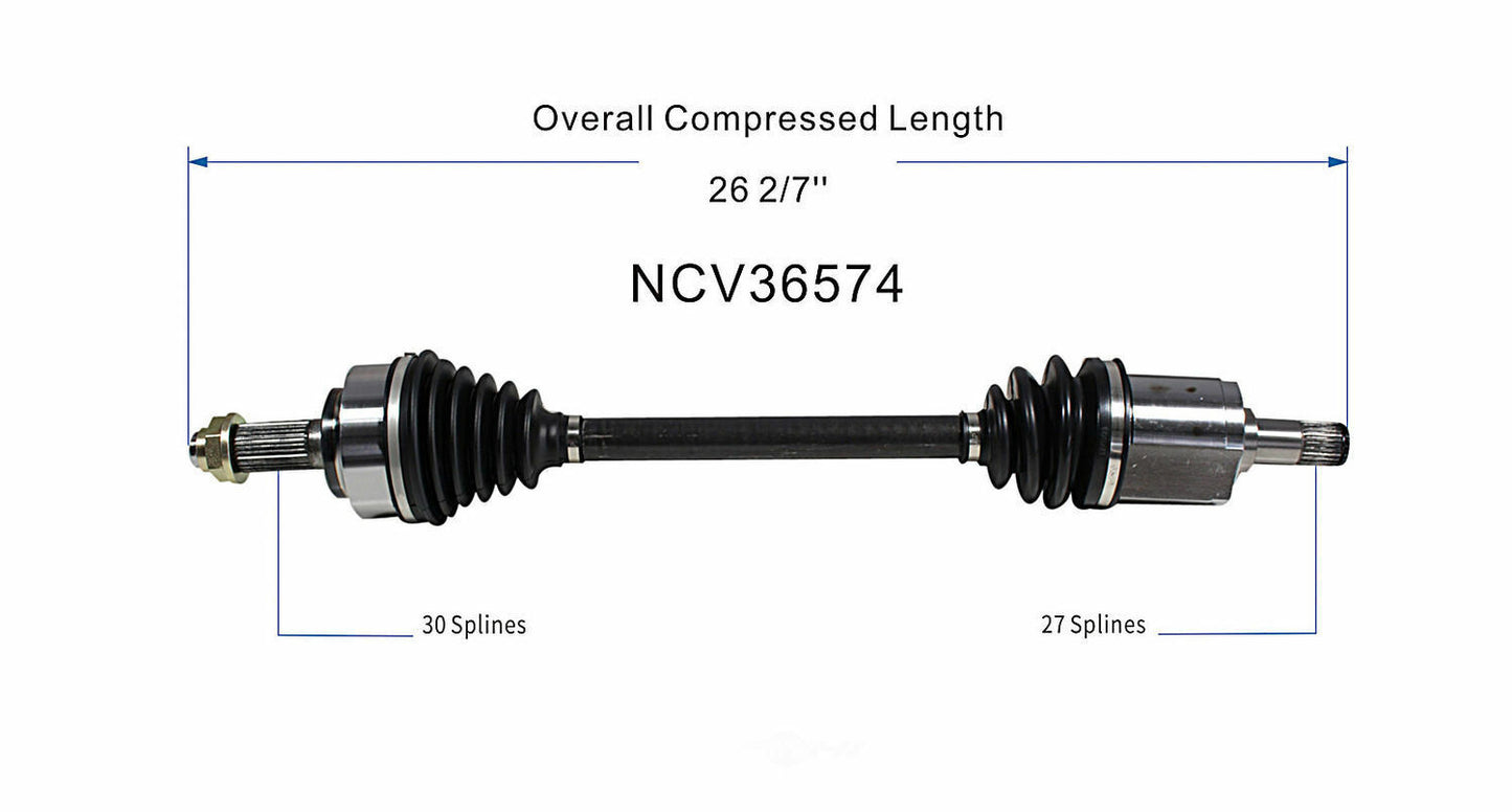 GSP North America NCV36574 CV Axle Assembly