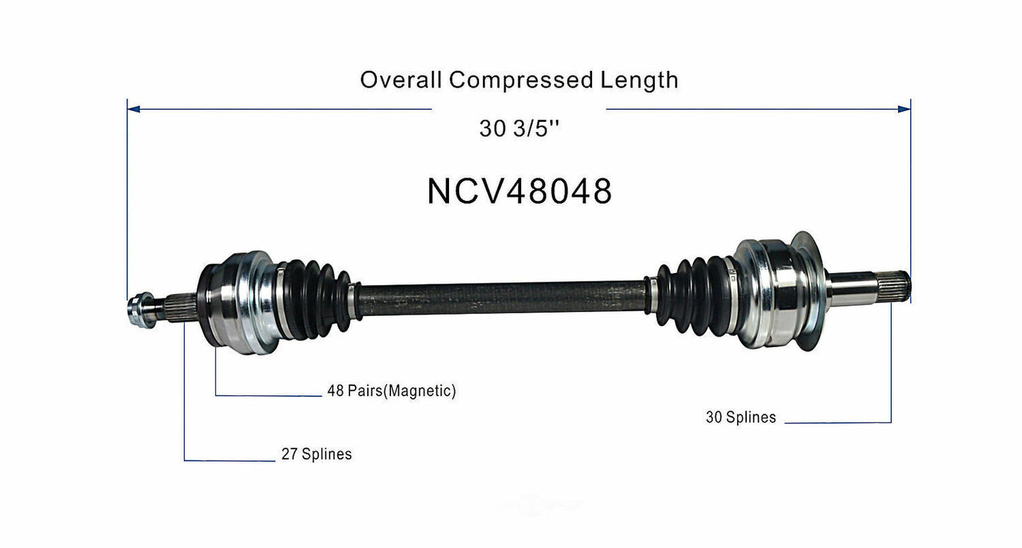 GSP North America NCV48048 CV Axle Assembly