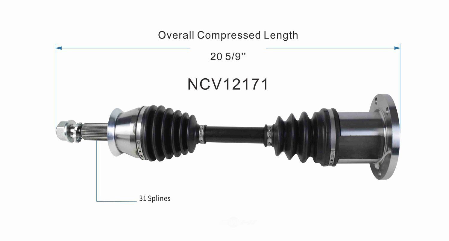 GSP North America NCV12171 CV Axle Assembly