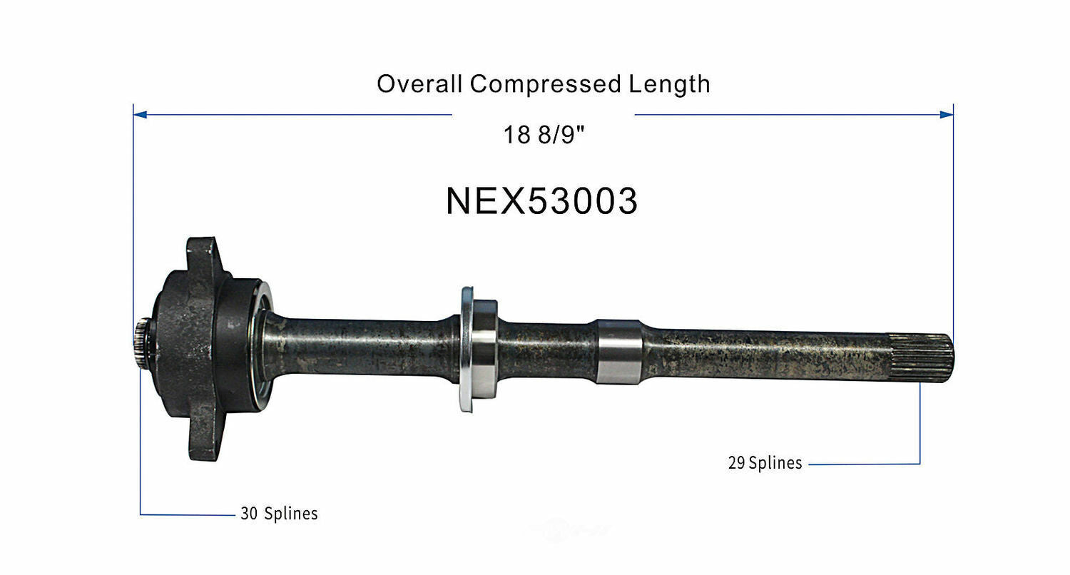GSP North America NEX53003 CV Intermediate Shaft