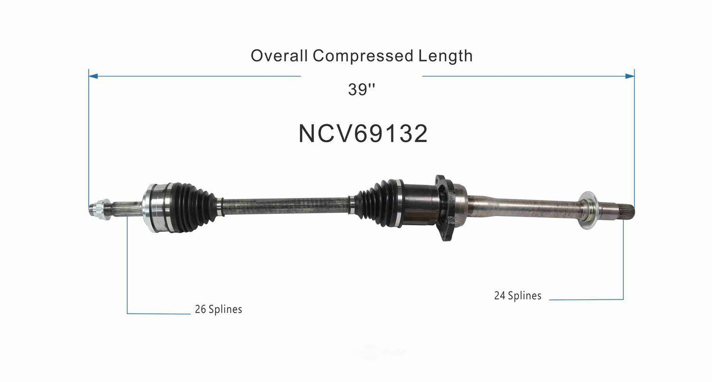 GSP North America NCV69132 CV Axle Assembly