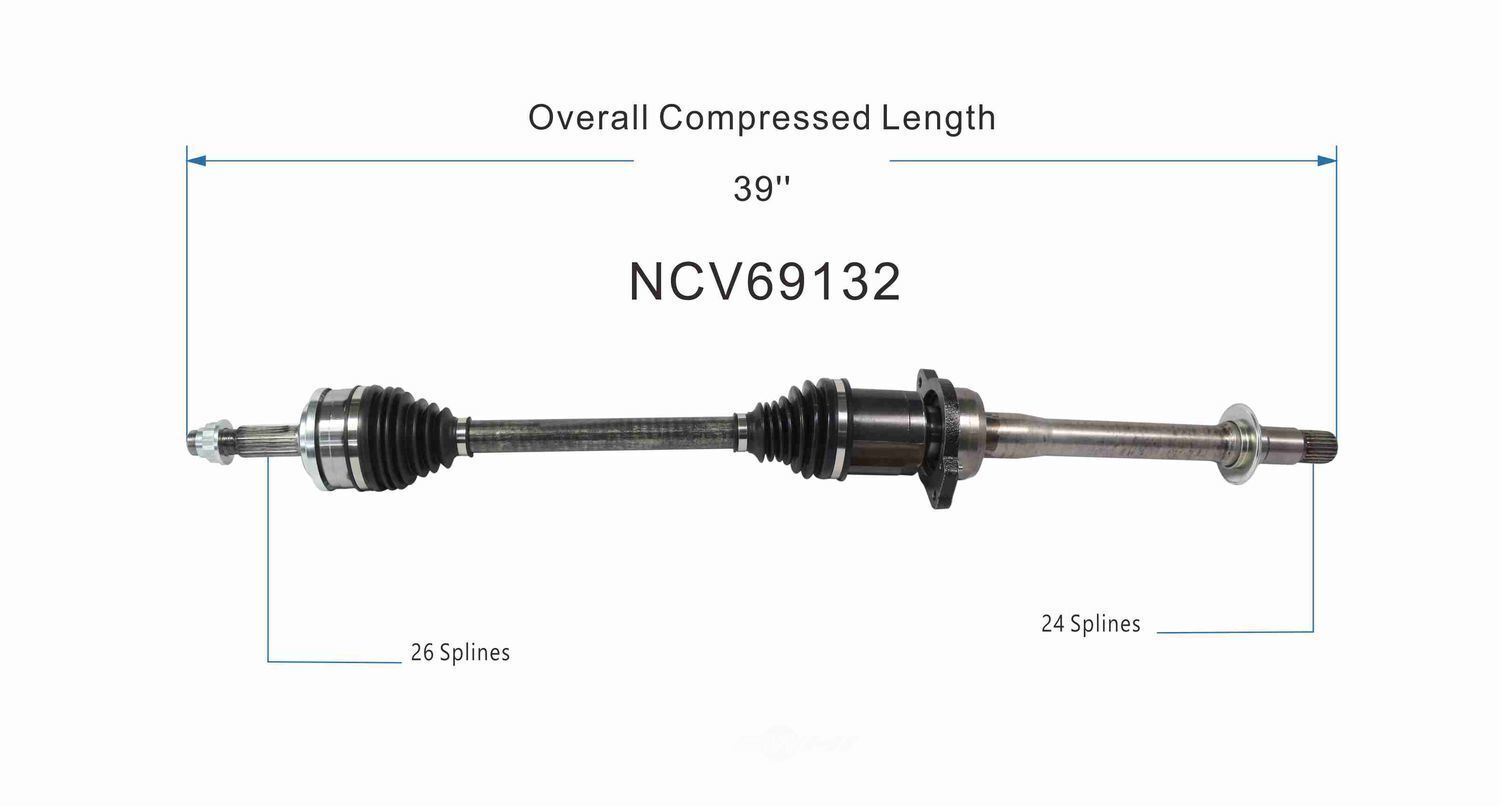 GSP North America NCV69132 CV Axle Assembly
